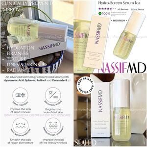 SEALED NASSIF MD Hydro-Screen Serum Hydrating Firming Brightening Antiaging 1 oz